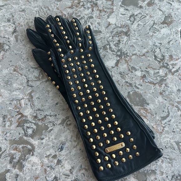 PRORSUM RUNWAY STUDDED LEATHER GLOVES - Picture 5 of 8